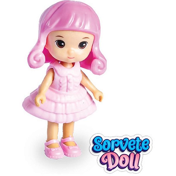 Boneca Sorvete DOLL 9CM com Cheirinho - Pacote com 12