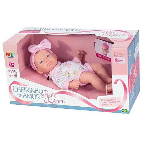 Boneca Meu Bebê Negra 60CM com Cheirinho, Roupas Finas e Acessórios