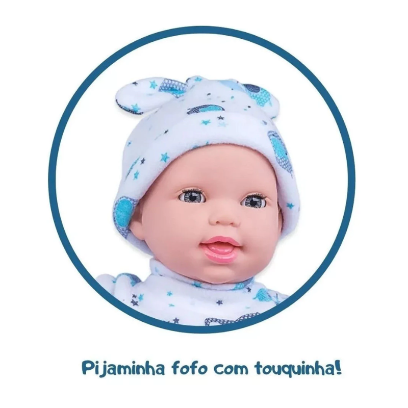 Boneca Miyo Menino Com Sons De Bebê